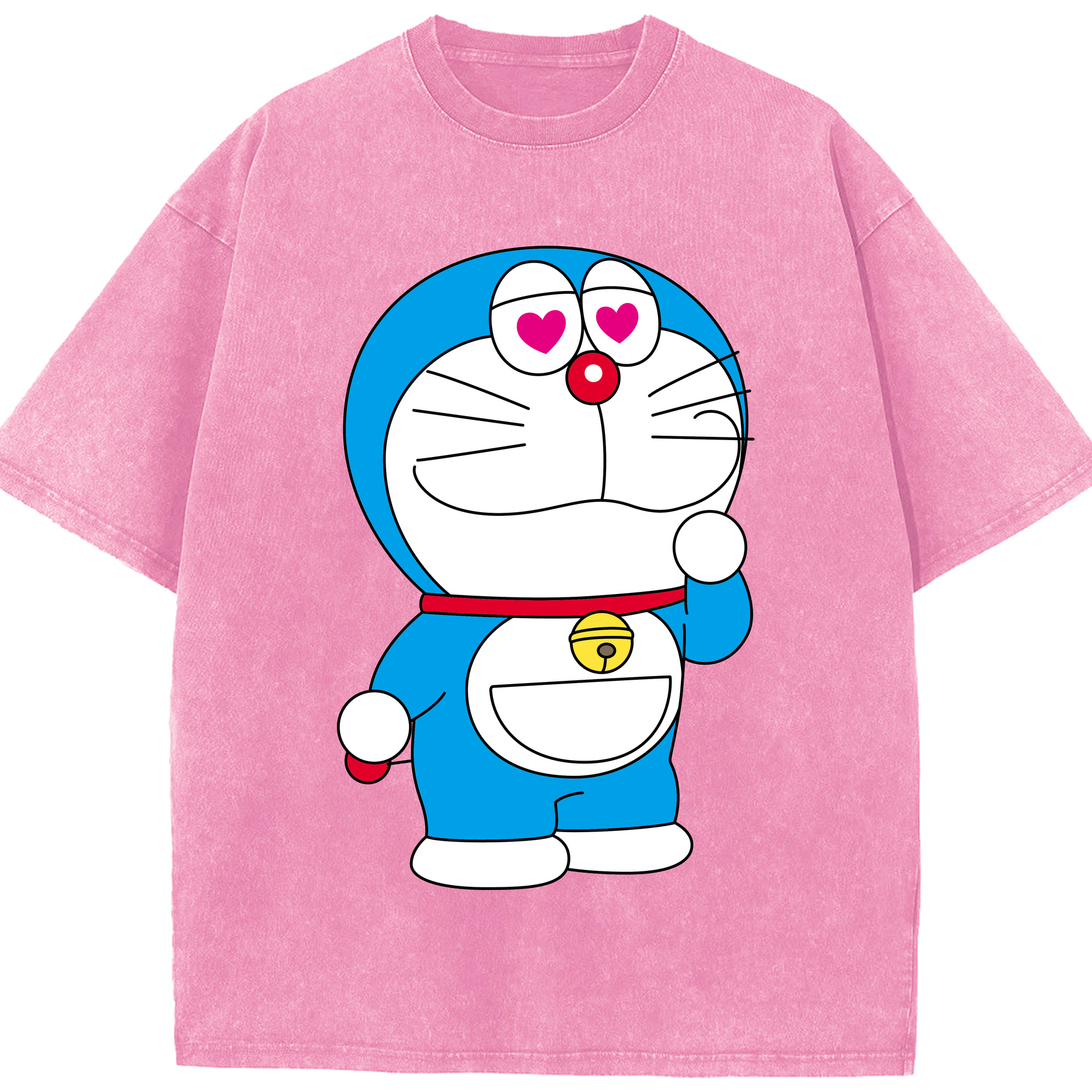 （画像用） ドラえもん Doraemon 綿100% ヴィンテージ風 半袖Tシャツ（フロントプリント）